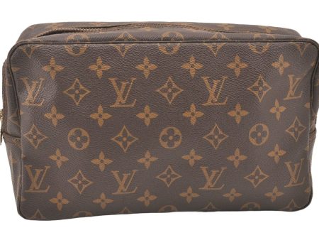 Auth Louis Vuitton Monogram Trousse Toilette 28 Clutch Bag M47522 LV Junk 5761K Hot on Sale