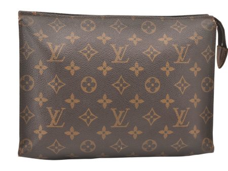 Auth Louis Vuitton Monogram Poche Toilette 26 Cosmetics Pouch Old Model LV 5667K Online Sale