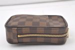 Authentic Louis Vuitton Damier Etui Okapi GM Camera Case Pouch N61737 LV 6557K Hot on Sale