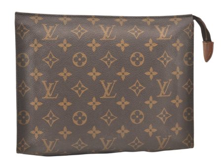 Authentic Louis Vuitton Monogram Poche Toilette 26 M47542 Cosmetics Pouch 5674K For Cheap