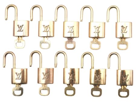 Authentic Louis Vuitton Padlock & Keys 10Set LV 1426L Online Hot Sale