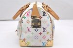 Auth Louis Vuitton Monogram Multicolor Speedy 30 Hand Bag White M92643 LV 6681K Online now