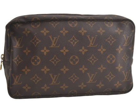 Auth Louis Vuitton Monogram Trousse Toilette 28 Clutch Bag M47522 Junk 5549K Online