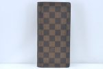 Authentic Louis Vuitton Damier Portefeuille Brazza Long Wallet N60017 LV L0534 For Sale