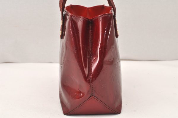 Authentic Louis Vuitton Vernis Reade PM Hand Bag Red M91088 LV 5554K Hot on Sale