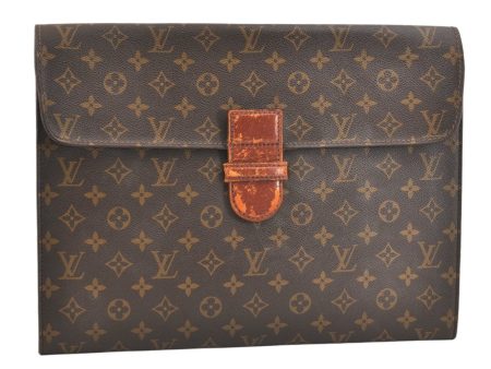 Authentic Louis Vuitton Monogram Poche Ministre Document Case M53445 LV 7643K Supply