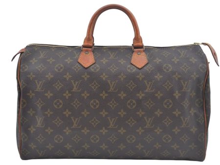 Authentic Louis Vuitton Monogram Speedy 40 Hand Boston Bag Old Model LV L0481 Fashion