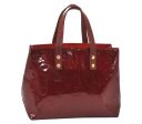 Authentic Louis Vuitton Vernis Reade PM Hand Bag Red M91088 LV 5554K Hot on Sale