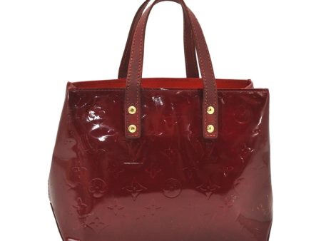 Authentic Louis Vuitton Vernis Reade PM Hand Bag Red M91088 LV 5554K Hot on Sale