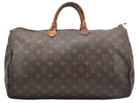 Authentic Louis Vuitton Monogram Speedy 40 Hand Boston Bag Old Model LV 5564K For Cheap