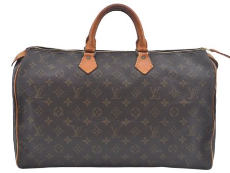 Authentic Louis Vuitton Monogram Speedy 40 Hand Boston Bag Old Model LV L0520 Sale