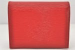 Authentic PRADA Vintage Leather Bifold Wallet Purse Red 5863K For Cheap