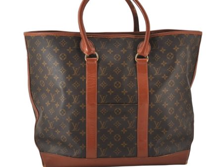 Auth Louis Vuitton Monogram Sac Weekend GM Vintage Tote Hand Bag M42420 LV 5516K Online