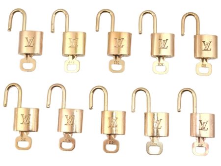 Authentic Louis Vuitton Padlock & Keys 10Set LV 1422L Online Sale