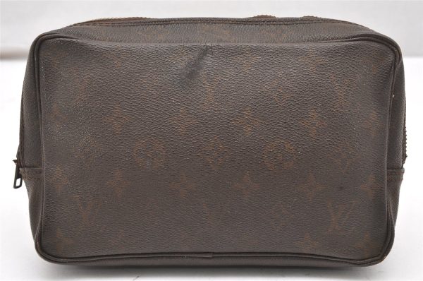 Auth Louis Vuitton Monogram Trousse Toilette 23 Clutch Hand Bag Old Model 5664K Cheap