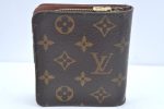 Authentic Louis Vuitton Monogram Compact Zip Bifold Wallet Purse M61667 LV L0513 Online