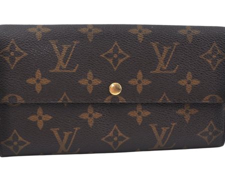 Auth Louis Vuitton Monogram Portefeuille Sarah Purse Wallet M61734 LV Junk L0535 Cheap