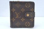 Authentic Louis Vuitton Monogram Compact Zip Bifold Wallet Purse M61667 LV L0513 Online