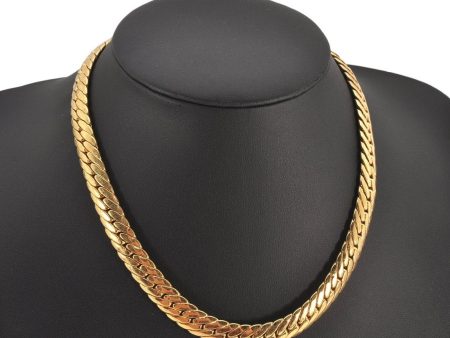 Authentic GIVENCHY Chain Pendant Necklace Gold Tone 8979K Cheap