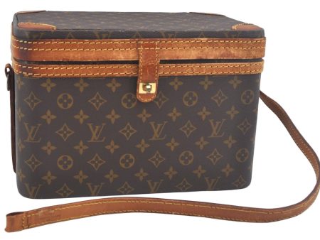 Auth Louis Vuitton Monogram Train Case Cosmetics Vanity Bag M23570 LV Junk L0477 Supply