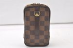 Authentic Louis Vuitton Damier Etui Okapi GM Camera Case Pouch N61737 LV 6557K Hot on Sale