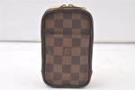 Authentic Louis Vuitton Damier Etui Okapi GM Camera Case Pouch N61737 LV 6557K Hot on Sale