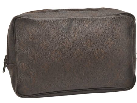 Auth Louis Vuitton Monogram Trousse Toilette 23 Clutch Hand Bag Old Model 5664K Cheap