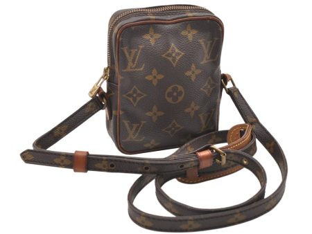 Auth Louis Vuitton Monogram Mini Poche Danube Shoulder Cross Bag M45268 LV 7661K Online