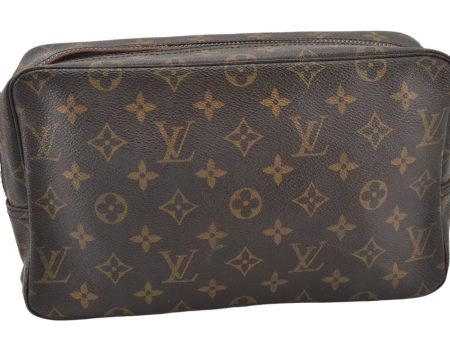 Auth Louis Vuitton Monogram Trousse Toilette 28 Clutch Bag M47522 Junk 5560K Online