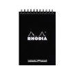 Rhodia Classic Spiral Black Notepad - A6, Dotted Online Hot Sale