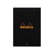 Rhodia No.16 Black Notepad - A5, Ruled Fashion