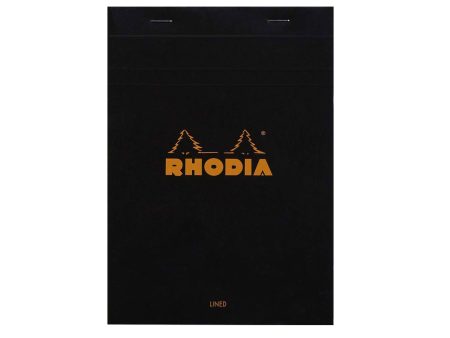 Rhodia No.16 Black Notepad - A5, Ruled Fashion