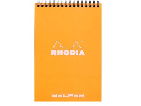 Rhodia Classic Spiral Orange Notepad - A5, Dotted on Sale