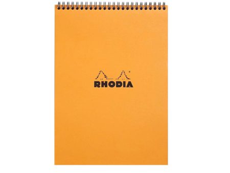 Rhodia Classic Spiral Orange Notepad - A4, Squared Online Hot Sale