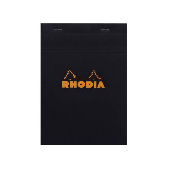 Rhodia No.16 Black Notepad - A5, Squared Sale