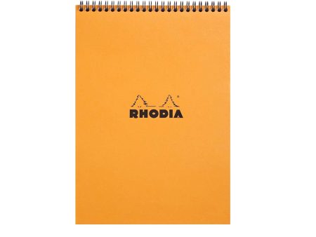 Rhodia Classic Spiral Orange Notepad - A4, Ruled Supply