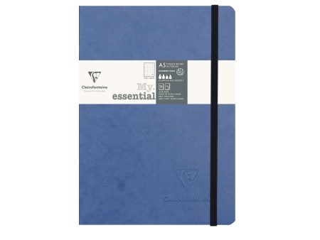 Clairefontaine My Essential Blue Threadbound Notebook - A5, Dotted Sale