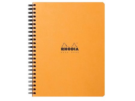 Rhodia Classic Spiral Orange Notebook - A5+, Squared Cheap