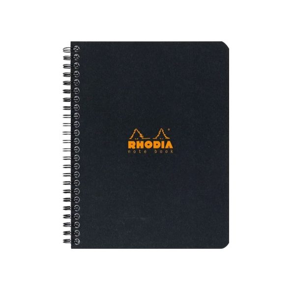 Rhodia Classic Spiral Black Notebook - A5+, Ruled Online Hot Sale