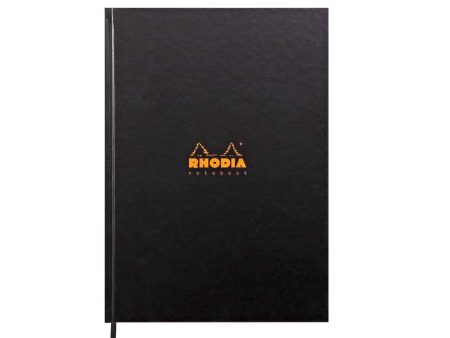 Rhodiactive Hardcover Black Notebook - A4, Ruled on Sale