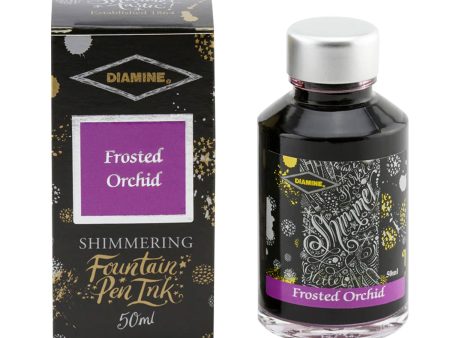 Diamine Shimmer Ink Bottle, Frosted Orchid - 50ml Online Sale