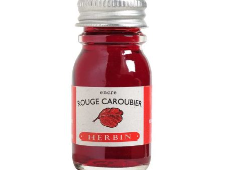 J. Herbin Rouge Caroubier Ink Bottle - 10ml Online now