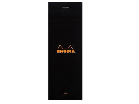 Rhodia No.8 Black Notepad - Ruled Fashion