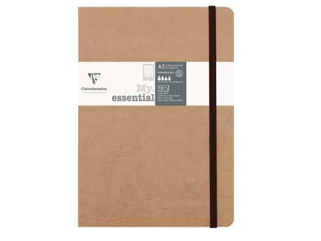 Clairefontaine My Essential Tobacco Threadbound Notebook - A5, Dotted Online