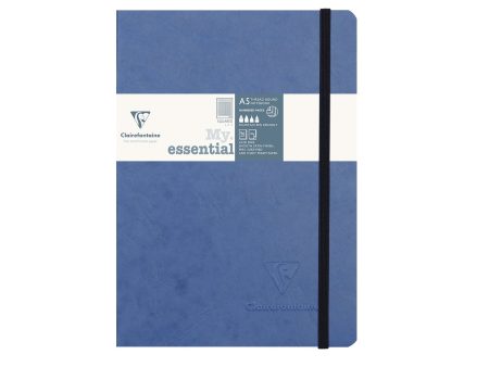 Clairefontaine My Essential Blue Threadbound Notebook - A5, Squared For Discount