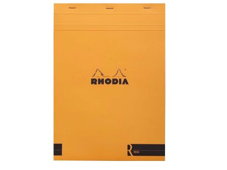 Rhodia No.18 Premium Orange Notepad - A4, Ruled For Cheap