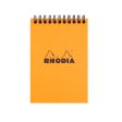 Rhodia Classic Spiral Orange Notepad - A6, Squared on Sale