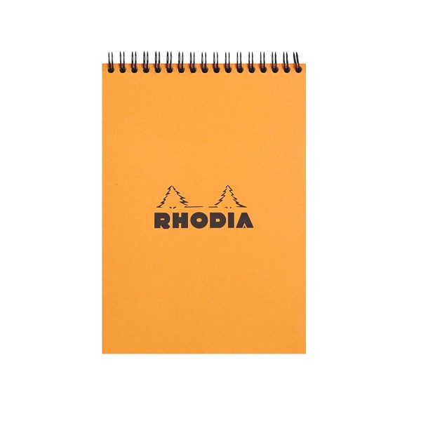 Rhodia Classic Spiral Orange Notepad - A5, Ruled Discount